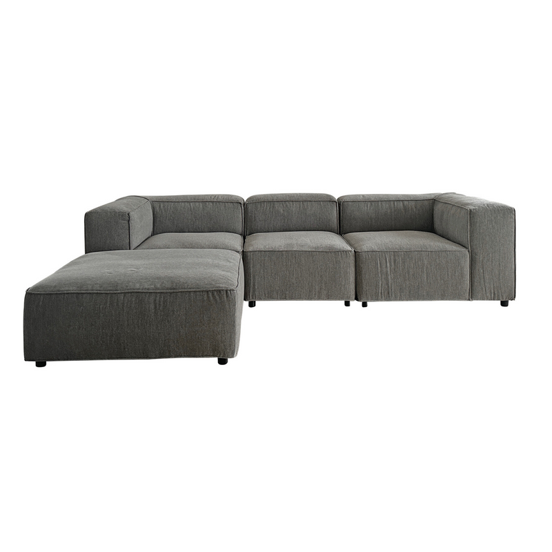 Barcelona 3-Seater Reversible Chaise Grey