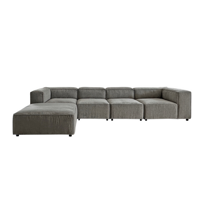 Barcelona 4-Seater Reversible Chaise Grey