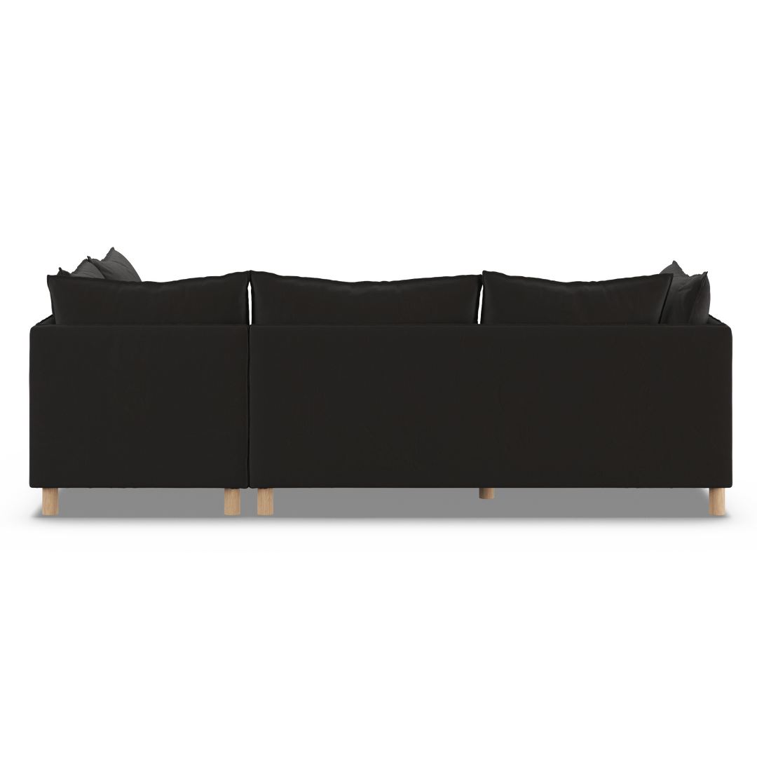 Aura 5 Seater Modular with Chaise Charcoal