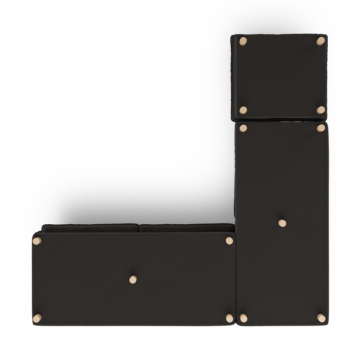 Aura 5 Seater Modular with Chaise Charcoal