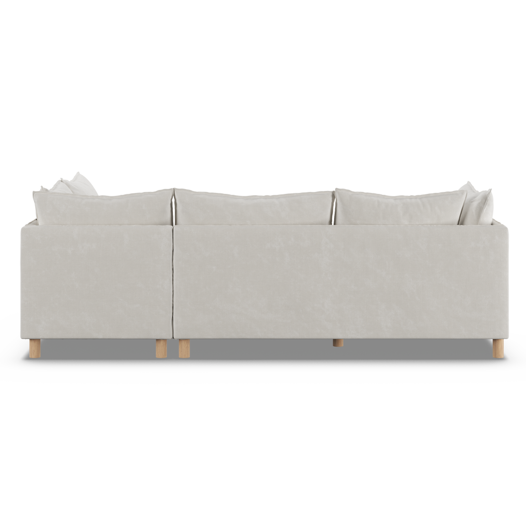 Aura 5 Seater Modular with Chaise White