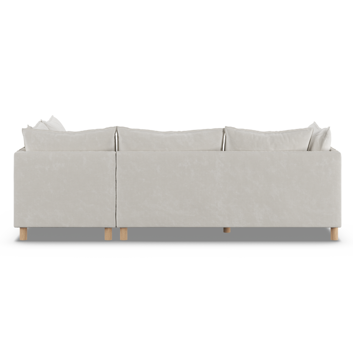 Aura 5 Seater Modular with Chaise White