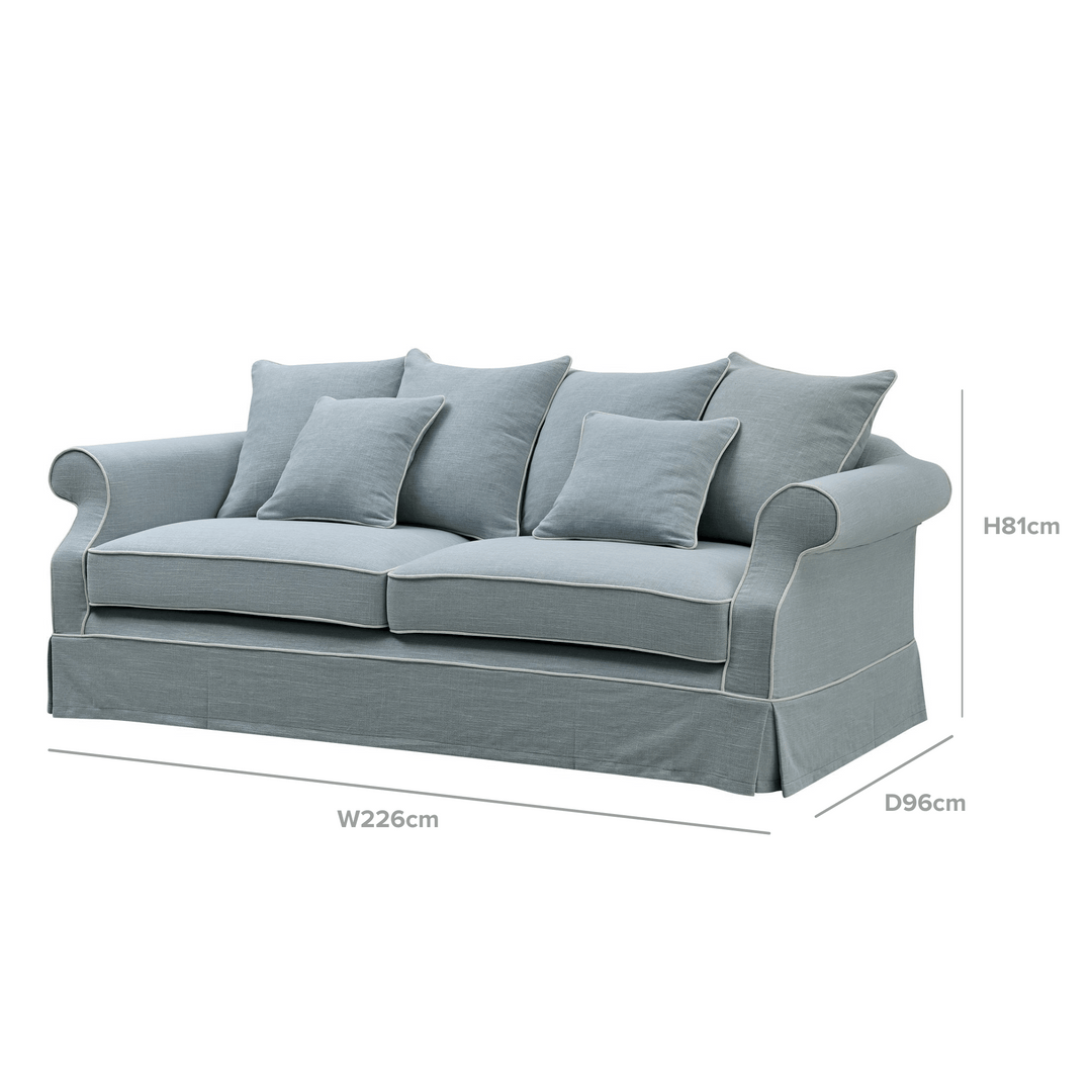 Slip Cover Only - Avalon Hamptons 3 Seat Sofa Beach