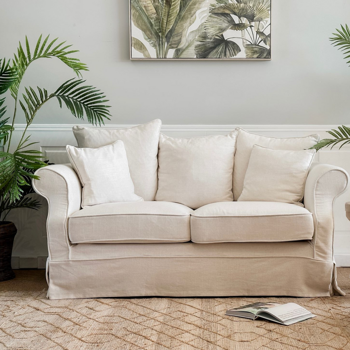 Avalon Hamptons 2 Seat Sofa Ivory