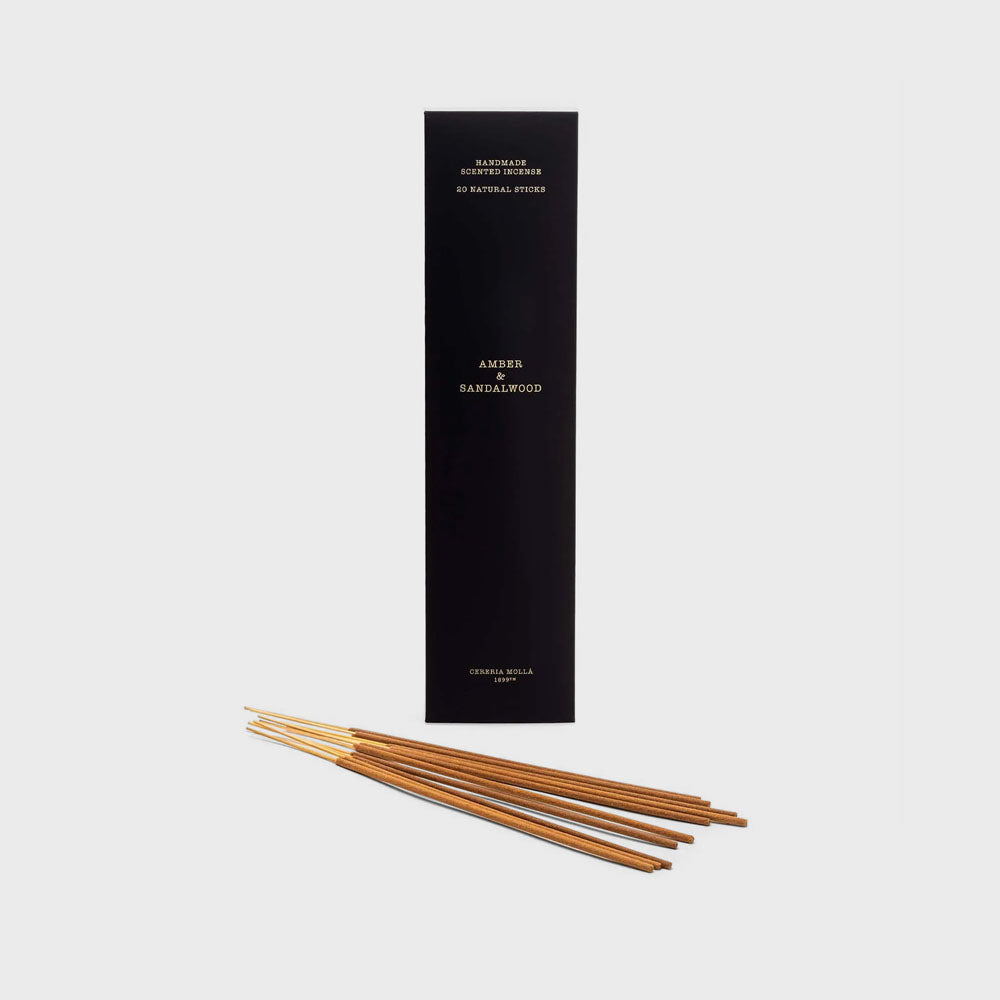 Amber & Sandalwood 20 Incense 9" Sticks