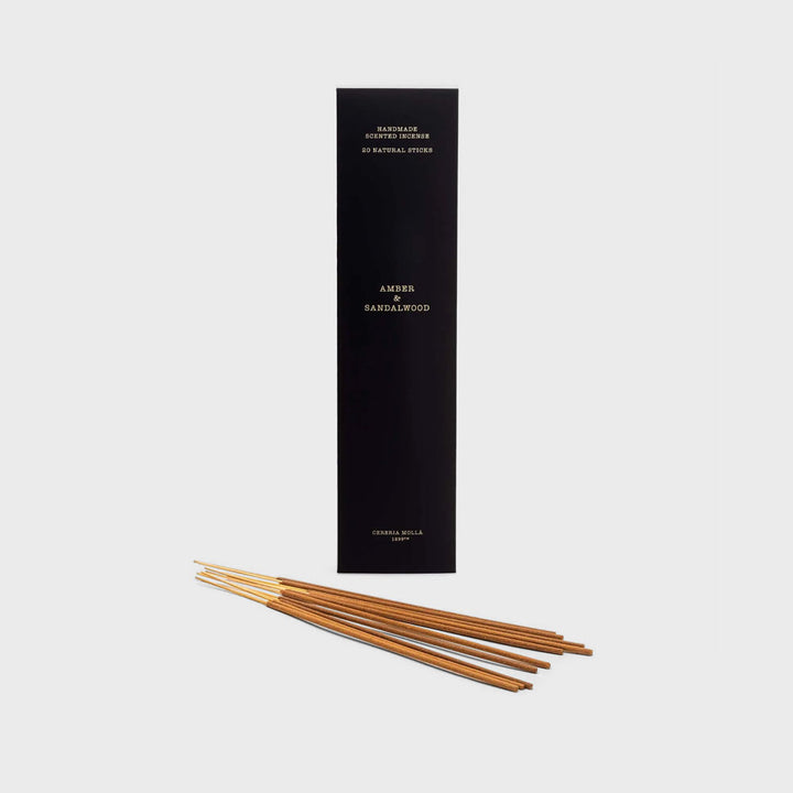 Amber & Sandalwood 20 Incense 9" Sticks