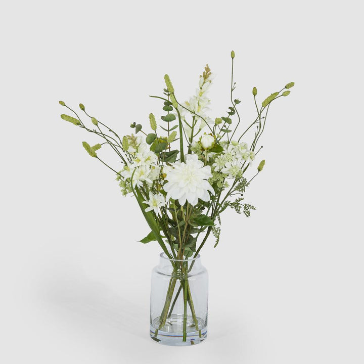 Dahlia Eucalyptus Mixed Arrangement in Vase 60cm