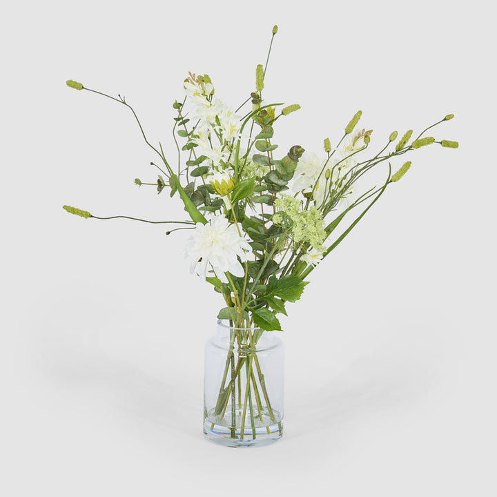 Dahlia Eucalyptus Mixed Arrangement in Vase 60cm