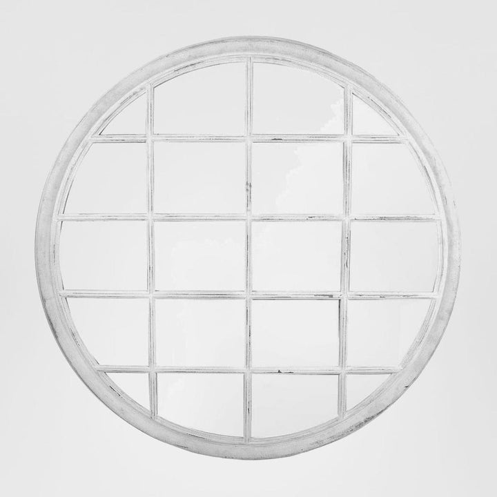Hamptons Round Mirror 1.2x1.2m Grey