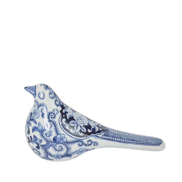 Dynasty Bird Dark Blue & White