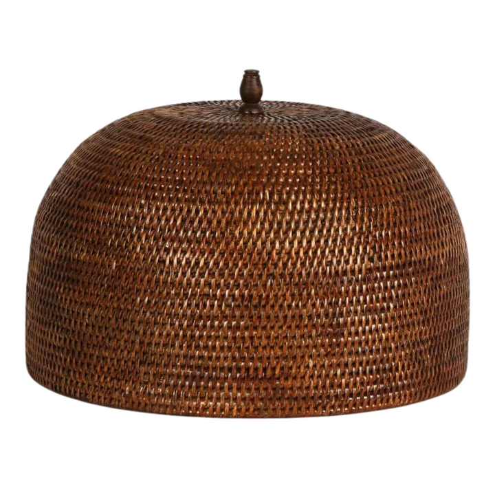 Paume Rattan Food Cover Antique Brown