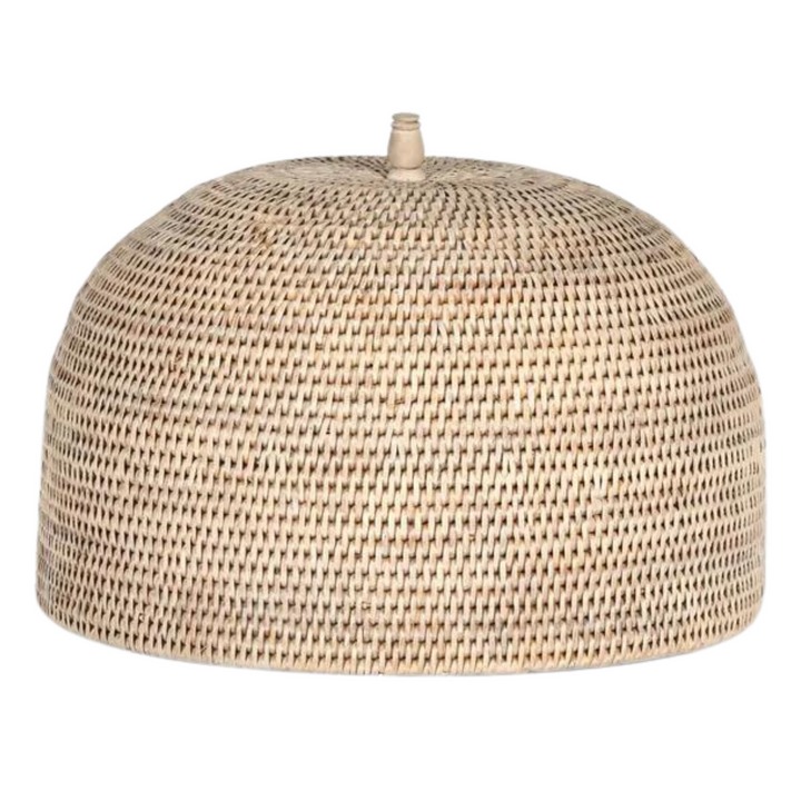 Paume Rattan Food Cover White Wash