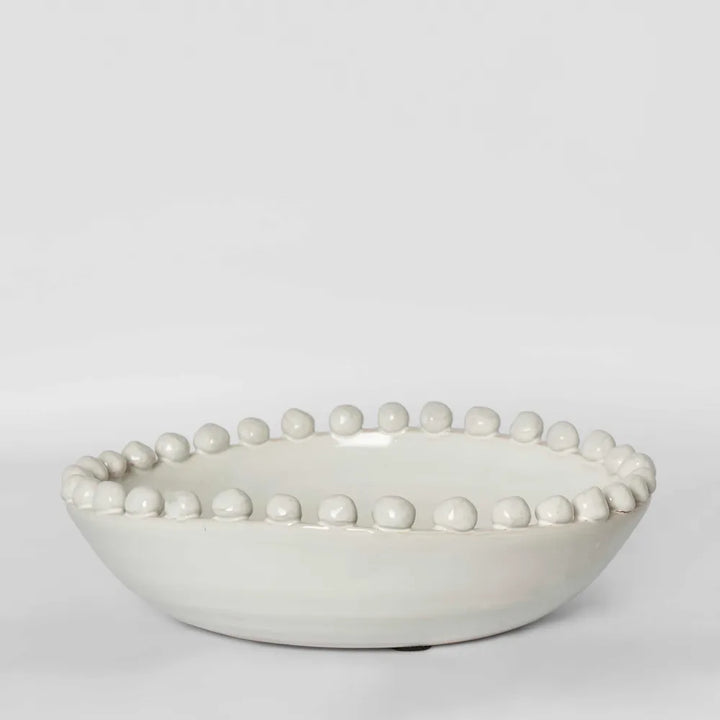 Frida Terracotta White Bowl Small