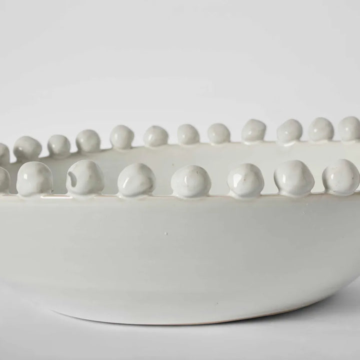 Frida Terracotta White Bowl Large