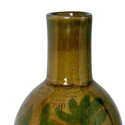 Mae Terracotta Green Tall Vase