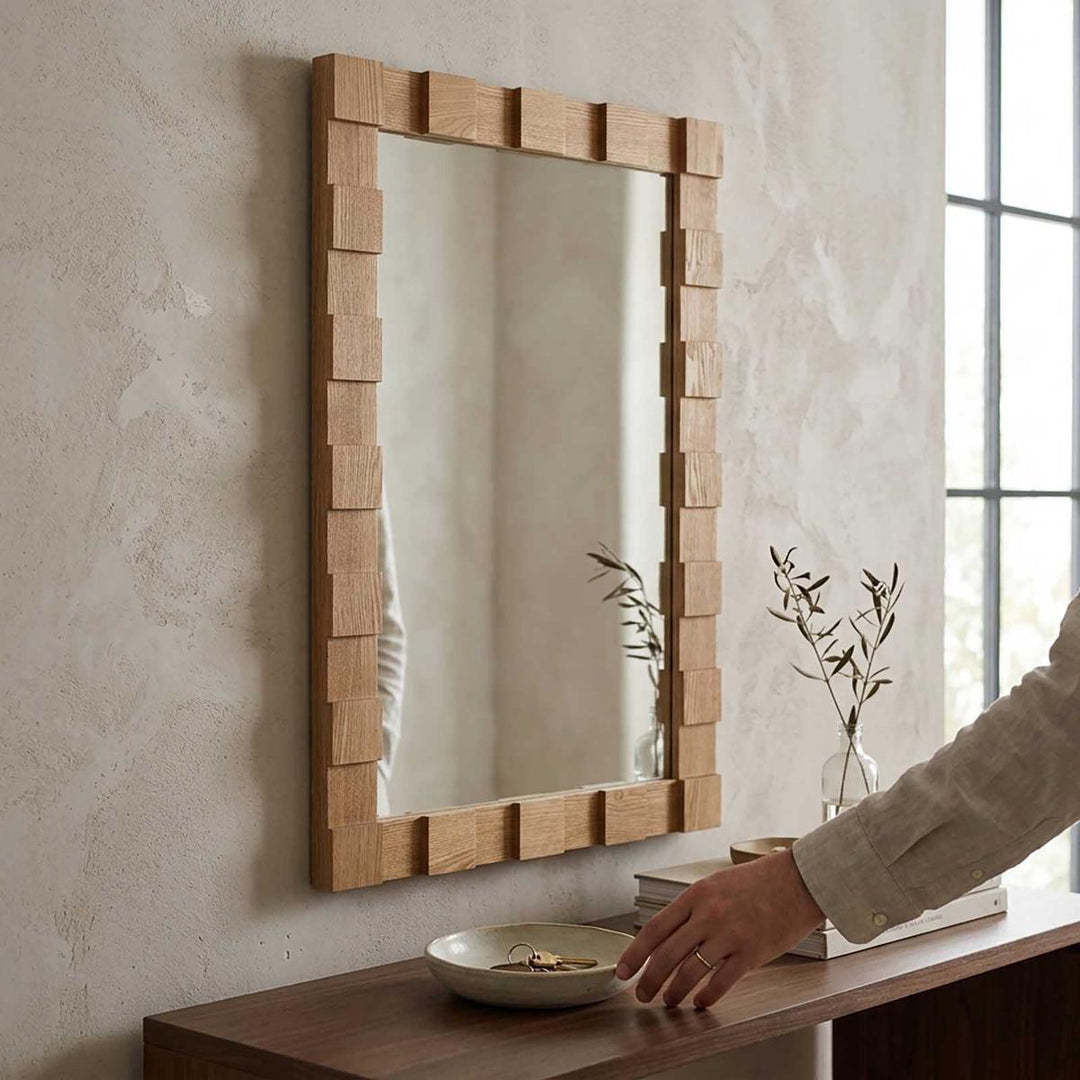 Monument Wall Mirror Oak