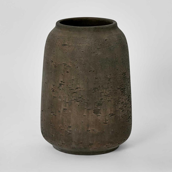 Landis Straight Vase Earth Brown