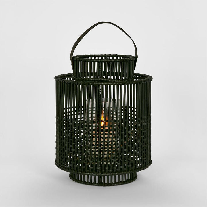Kyra Rattan Lantern Medium Black