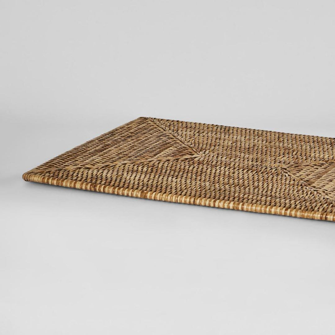 Paume Rattan Rectangle Placemat Natural
