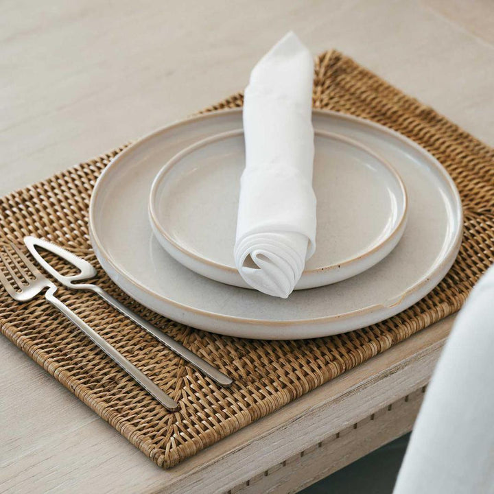 Paume Rattan Rectangle Placemat Natural