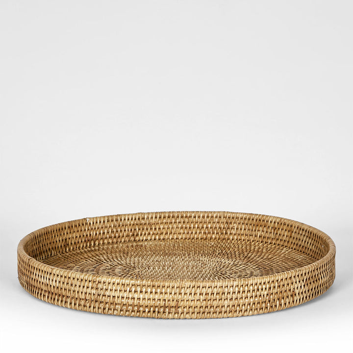 Paume Rattan Oval Tray Natural