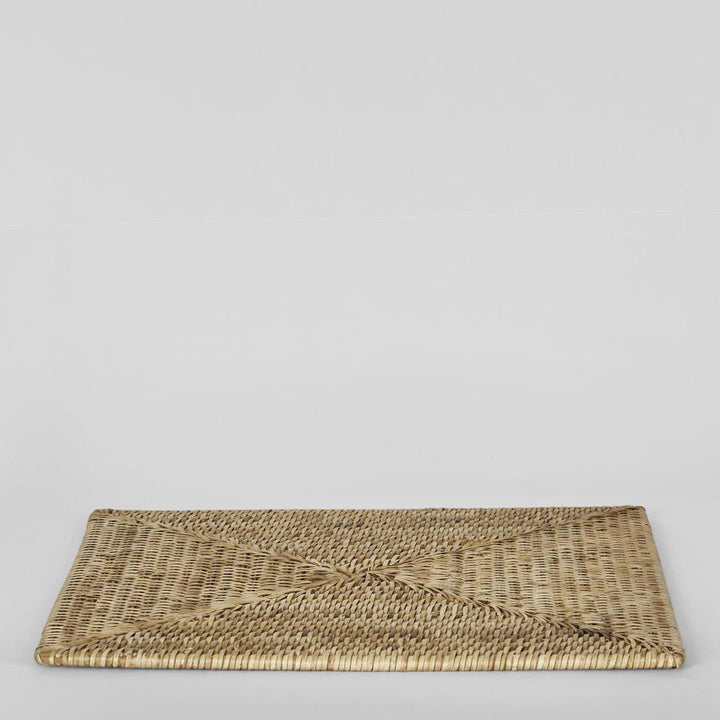 Paume Rattan Square Placemat Natural