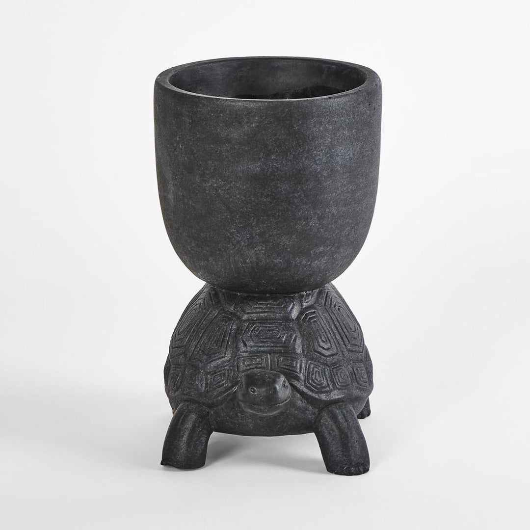 Terry Turtle Planter Black Large