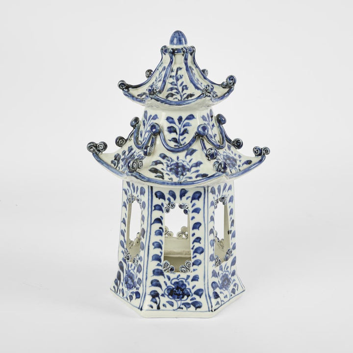 Pagoda Statue Blue and White