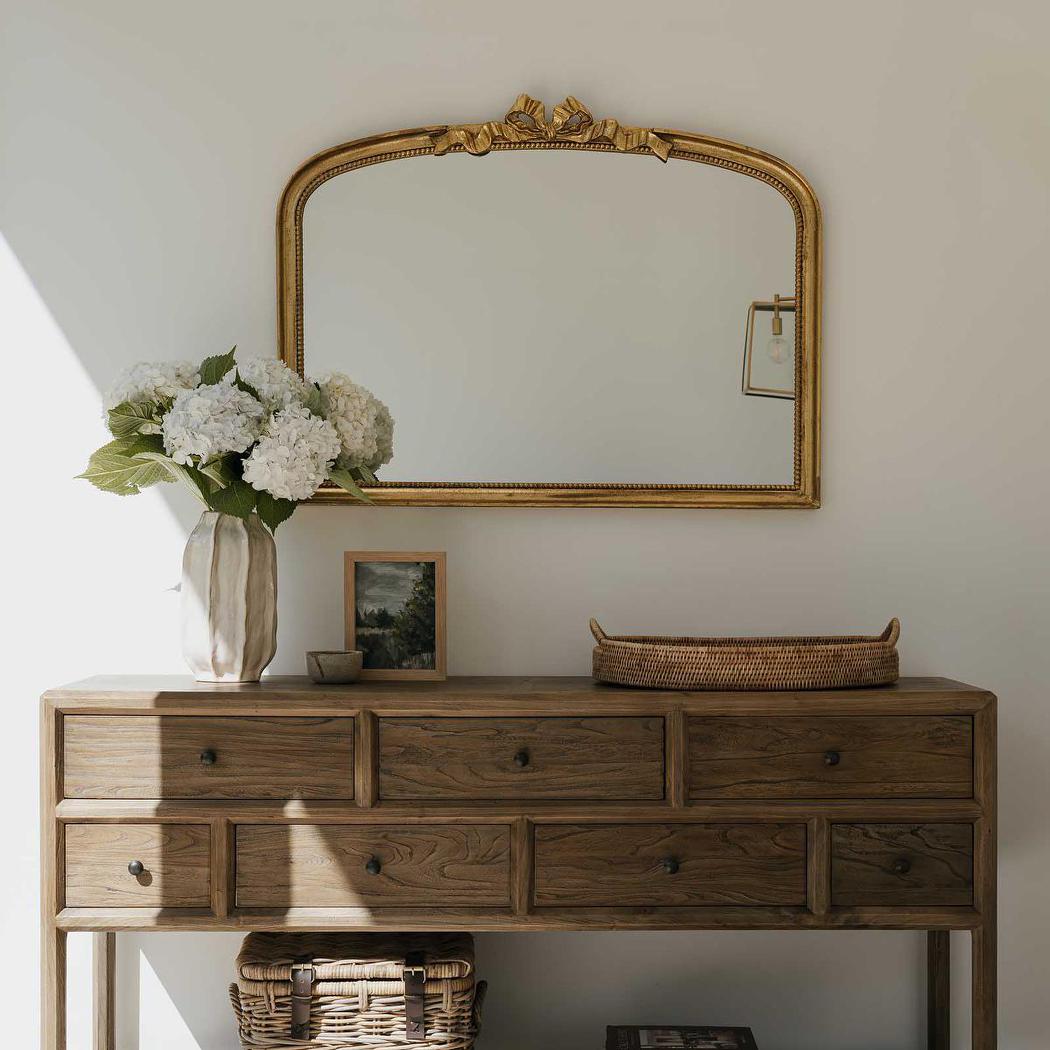 Paume Rattan Oval Serving Tray with Handles Natural