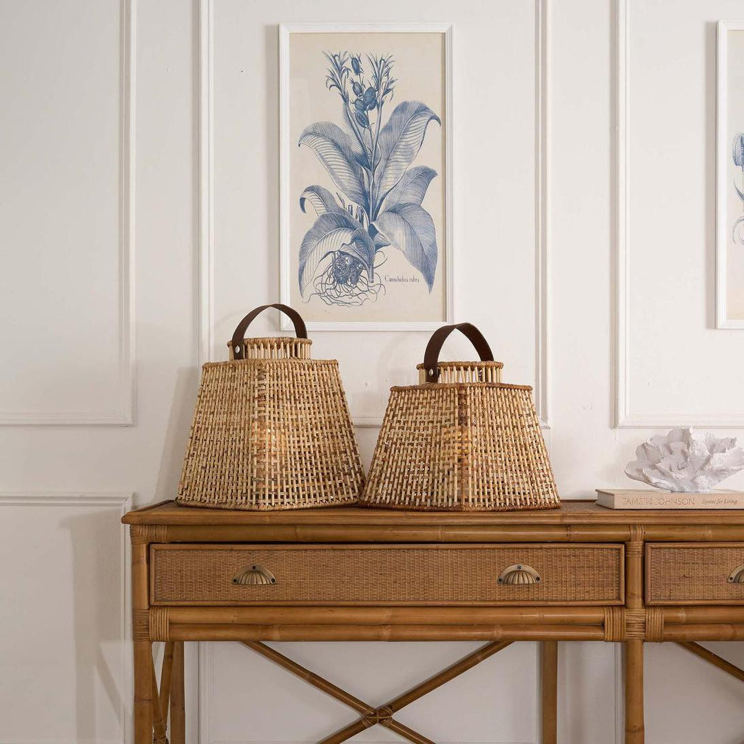 Eden Rattan Lantern Square Small Natural