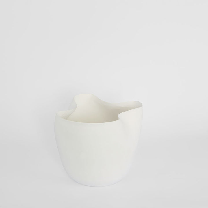 Luna Short Vase White