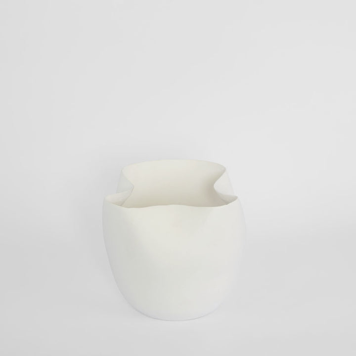 Luna Short Vase White