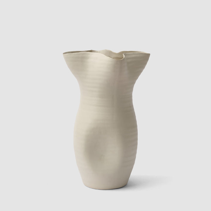 Luna Tall Vase Warm Stone