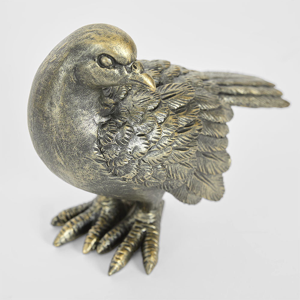 Dove Lovebirds Set of 2 Sculptures Antique