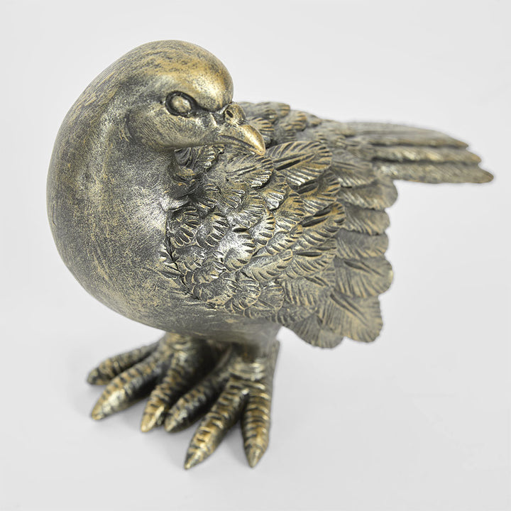 Dove Lovebirds Set of 2 Sculptures Antique