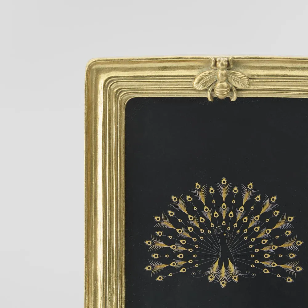 Vera Bee Rectangle Photo Frame 4 x 6 Gold