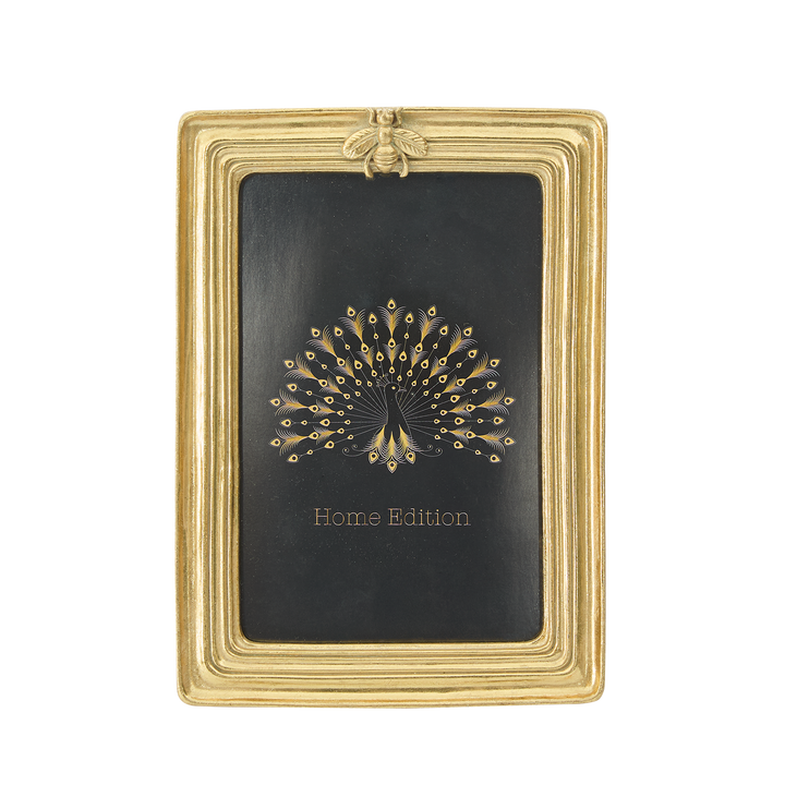 Vera Bee Rectangle Photo Frame 4 x 6 Gold