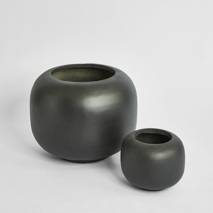 Sphere Planter Set of 2 Black
