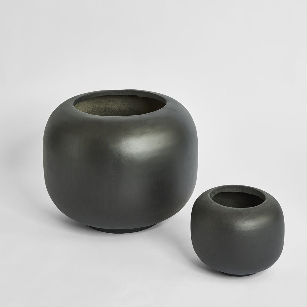 Sphere Planter Set of 2 Black