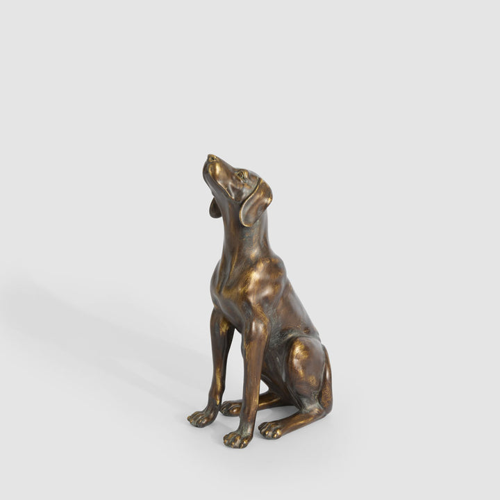 Ralph Sitting Dog Antique Finish