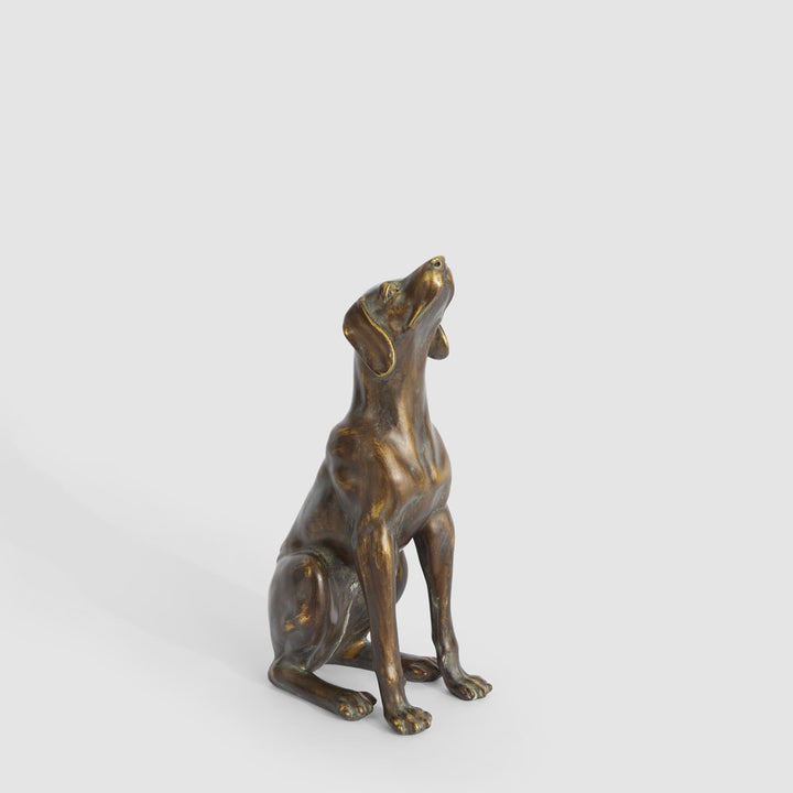 Ralph Sitting Dog Antique Finish