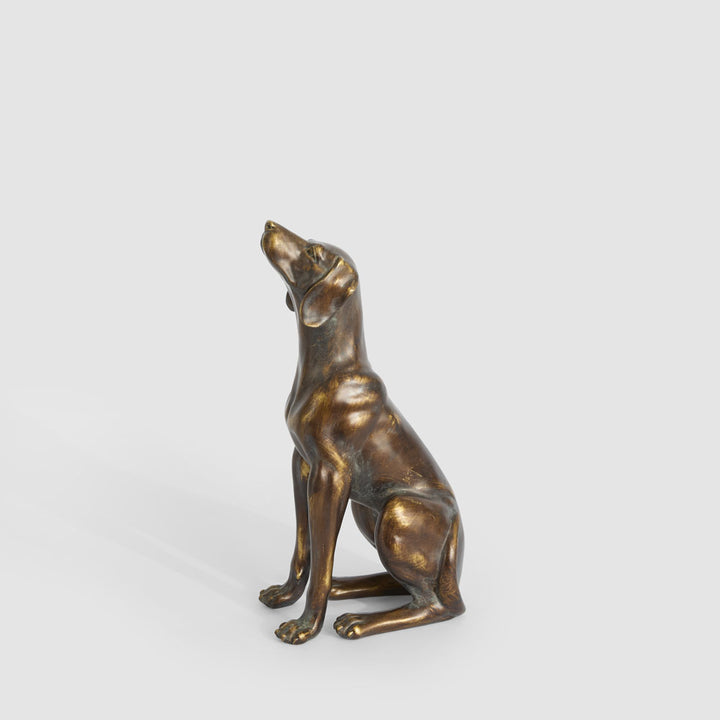 Ralph Sitting Dog Antique Finish