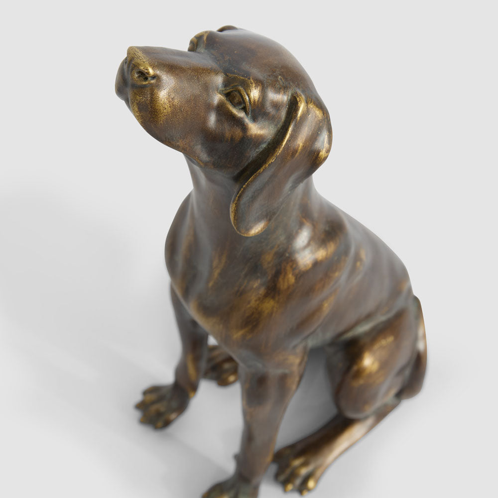 Ralph Sitting Dog Antique Finish