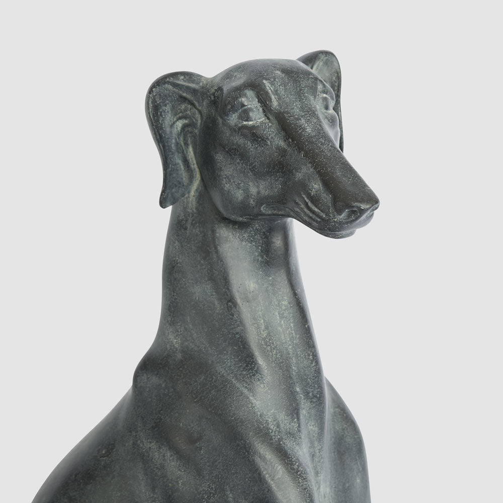 Lino 79cm Sitting Dog Black