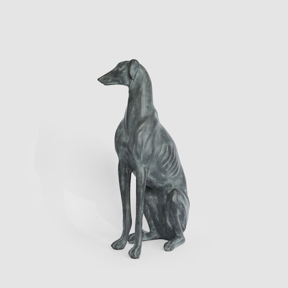 Lino 79cm Sitting Dog Black