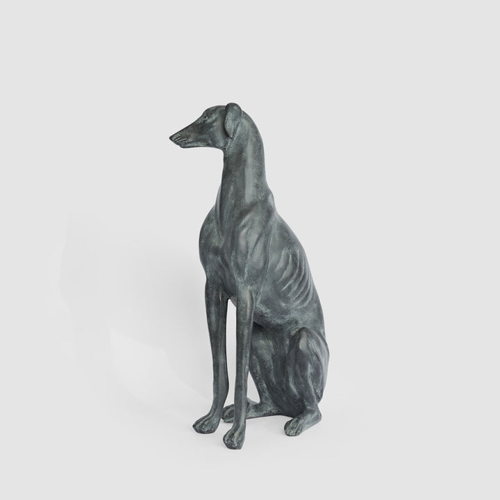 Lino 79cm Sitting Dog Black