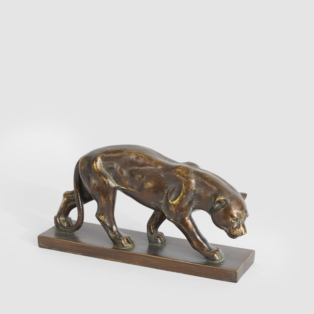 Renato Jaguar Sculpture Antique Finish