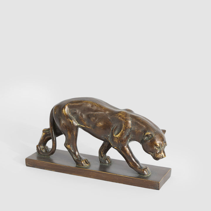 Renato Jaguar Sculpture Antique Finish