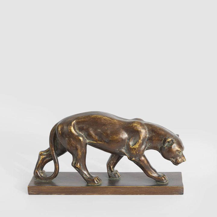 Renato Jaguar Sculpture Antique Finish