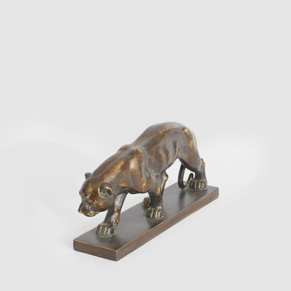 Renato Jaguar Sculpture Antique Finish